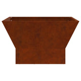 Fire Bowl Rusty 60 x 60 x 35 cm Weathering Steel 858911