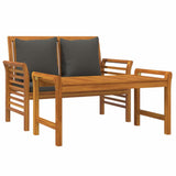 Garden Lounge Set Dark Grey Solid Acacia Wood, Polyester Foam 312142