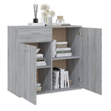 Sideboard Grey Sonoma 80x36x75 cm Engineered Wood 815490