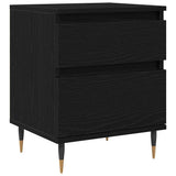 Bedside Cabinet 2 pcs Black Oak 40 x 35 x 50 cm Engineered Wood 862966