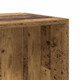 Corner Cabinet Old Wood 33x33x132 cm Engineered Wood 856722
