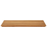 Table Top 110 x 55 x 3.5 cm Rectangular Solid Teak Wood Natural 42033158