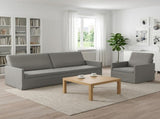Sofa Set 2 pcs Light Grey Velvet 3433229