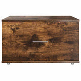 Drawer Cabinet with Wheel Smoked Oak 55 x 45 x 31 cm 869310
