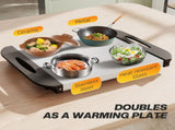 4.5L Stainless Steel Electric Buffet Server, with 3x Trays and Lids, Set of 2 T3398P378831