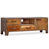 244967 TV Cabinet Solid Wood Vintage 118x30x40 cm