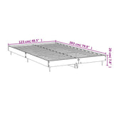 Bed Frame without Mattress White 120x200 cm Engineered Wood 832253