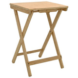 Kitchen Table Folding Manual Natural 40 x 30 x 53.5 cm Bamboo 42028296