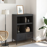 Highboard Black 68x39x101.5 cm Steel 843102