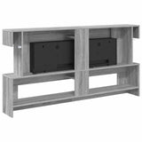 Electric Fireplace Grey Sonoma 150 x 21 x 77 cm Engineered wood 8020837