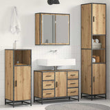 Bathroom Furniture Set 3 pcs Artisan Oak Engineered Wood 3402561