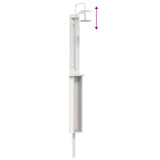 Outdoor Shower 246 cm Solid Pine Wood and Stainless Steel White 886353