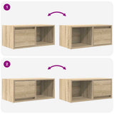 TV Cabinets 2 pcs Sonoma Oak 60x31x25.5 cm Engineered Wood 861441
