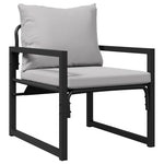 Garden Sofa Set Black Steel 3378954
