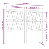 Bed Headboard 141x4x100 cm Solid Wood Pine 818615