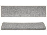 Stair Mats 15 pcs 65x21x4 cm Light Grey Rectangular Edge 134570
