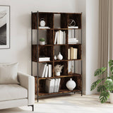 Bookcase Smoked Oak 102x28x172 cm Engineered Wood 3213659