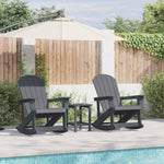Adirondack Rocking Chairs 2 pcs Light grey HDPE 3335837