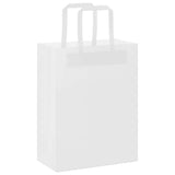 Paper Bags 250 pcs with Handles White 21x11x28 cm 4101839