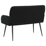 2 Seater Sofa with Metal Legs 2-Seater Black Velvet 42051023