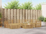 Outdoor Sofa Set 7 pcs White Polyester 3392144