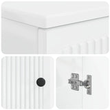 2 Piece Bathroom Cabinet Set EDE High Gloss White 3417580