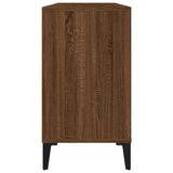 Sink Cabinet Brown Oak 80x33x60 cm Engineered Wood 821299