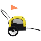 2-in-1 Pet Bike Trailer & Jogging Stroller Yellow and Black 92439