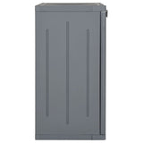 Garden Storage Cabinet Grey 65x45x88 cm PP Rattan 364062