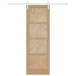 Sliding Door Manual Natural and white 78 x 232 cm 3333250