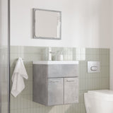 3 Piece Bathroom Furniture Set Concrete Grey Engineered Wood 3324861
