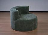 Adult Velour Lazy Sofa Chair Comfy Reading Gaming Lounge Boneless Sofa Suitable for Small Spaces T6608P588751