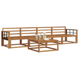 Outdoor Sofa Set 5 pcs Natural Solid Acacia Wood 3367167