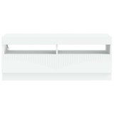 LED TV Cabinet White Engineered Wood 897425
