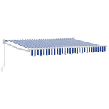 Retractable Awning Blue and White 3 x 2 m 3418885