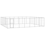 Outdoor Dog Kennel Galvanised Steel 50.82 m 3082330