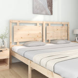 Bed Headboard Natural Solid Pine Wood Decorative Inlays 817955