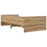 Bed Frame with Storage Artisian Oak 80 x 200 cm Engineered Wood 3429620