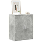 Shoe Cabinet Concrete Grey 60x35x70 cm Engineered Wood 808922