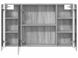 Bathroom Mirror Cabinet Grey Sonoma 83.5 x 15.5 x 70 cm 889268