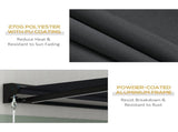 3 x 2.5m Electric Awning with LED Light, Aluminium Frame Retractable Awning Sun Canopies for Patio T3398P317657