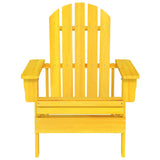 Garden Chair Yellow Solid fir wood Standard Durable 315874