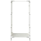 Firewood Rack White 40x30x80 cm Cold-rolled steel 864232