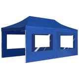 Professional Folding Party Tent with Walls Aluminium 6x3 m Blue 45507