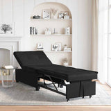 Sofa Bed Black 194 x 67 x 82 cm Microfiber 42008610