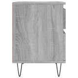 Bedside Cabinets 2 pcs Grey Sonoma 40x35x50 cm Engineered Wood 830681