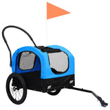 2-in-1 Pet Bike Trailer & Jogging Stroller Blue and Black 92438