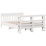 Bed Frame without Mattress White 140x200 cm Solid Wood Pine 3306265