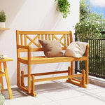 Garden Glider Bench Brown 110 x 59 x 97cm Solid Acacia wood 4105522