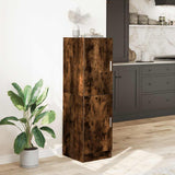 Kitchen Cabinet Smoked Oak 38x41.5x131.5 cm Engineered Wood 860116